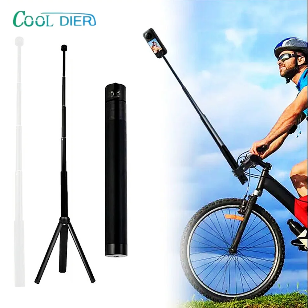 

COOL DIER 2in1 Metal Selfie Stick Tripod Lengthen Holder Telescopic Rod for DJI Osmo Pocket 3 Camera Gimbal Accessories