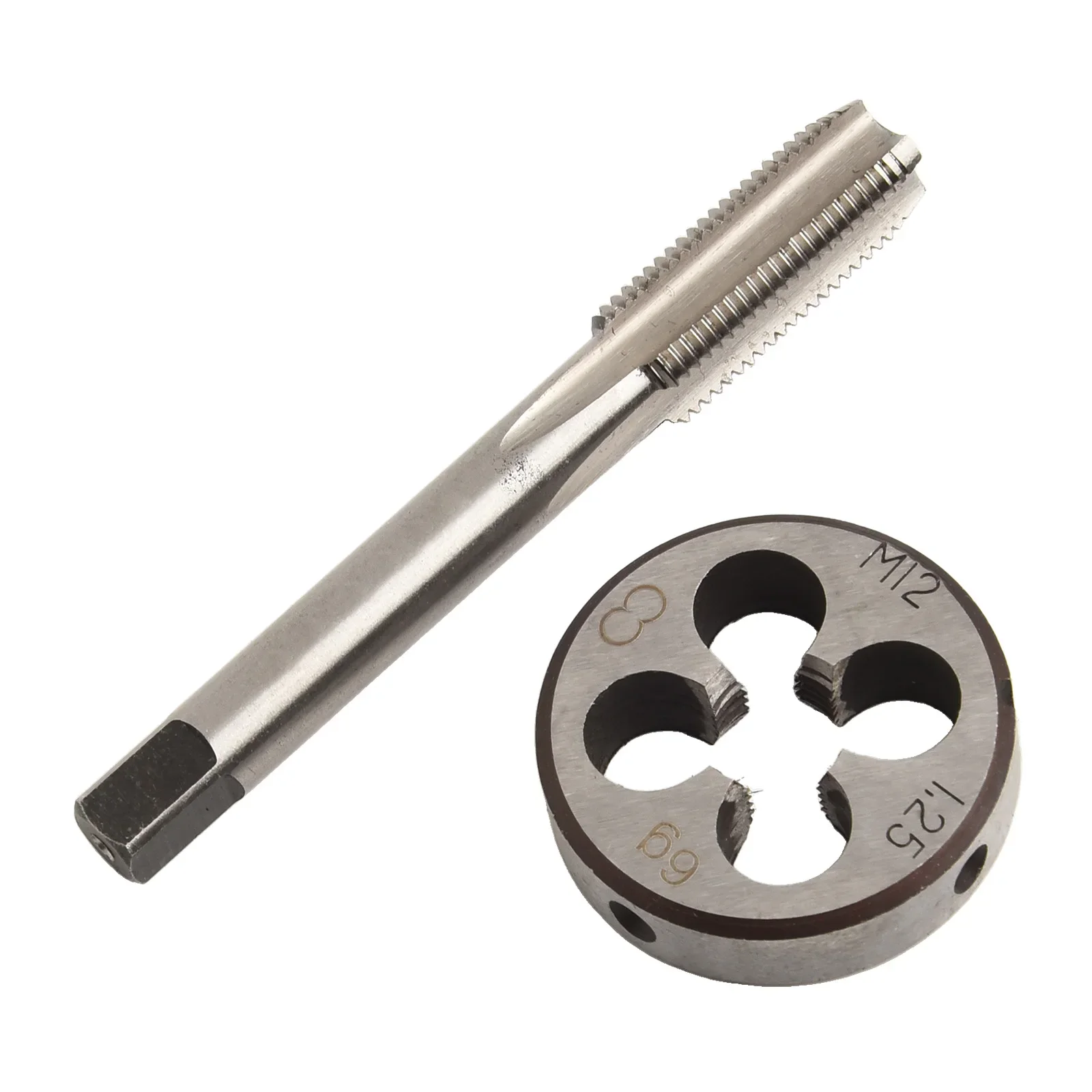 

M 12 x 1 25 HSS Metric Tap and Die Set High Speed Steel Right Hand Thread Smooth and Polished Faucet and Package