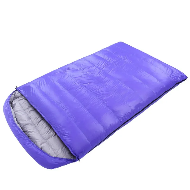bag double camping indoor lunch break adult ultra light autumn and winter down couple camping double sleeping bag