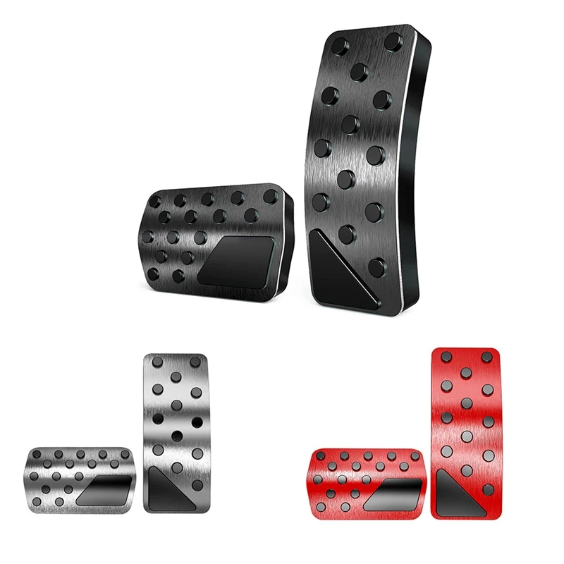 For Dodge Durango Jeep Grand Cherokee 2011-2021 No Drilling Aluminum Brake And Accelerator Pedal Covers