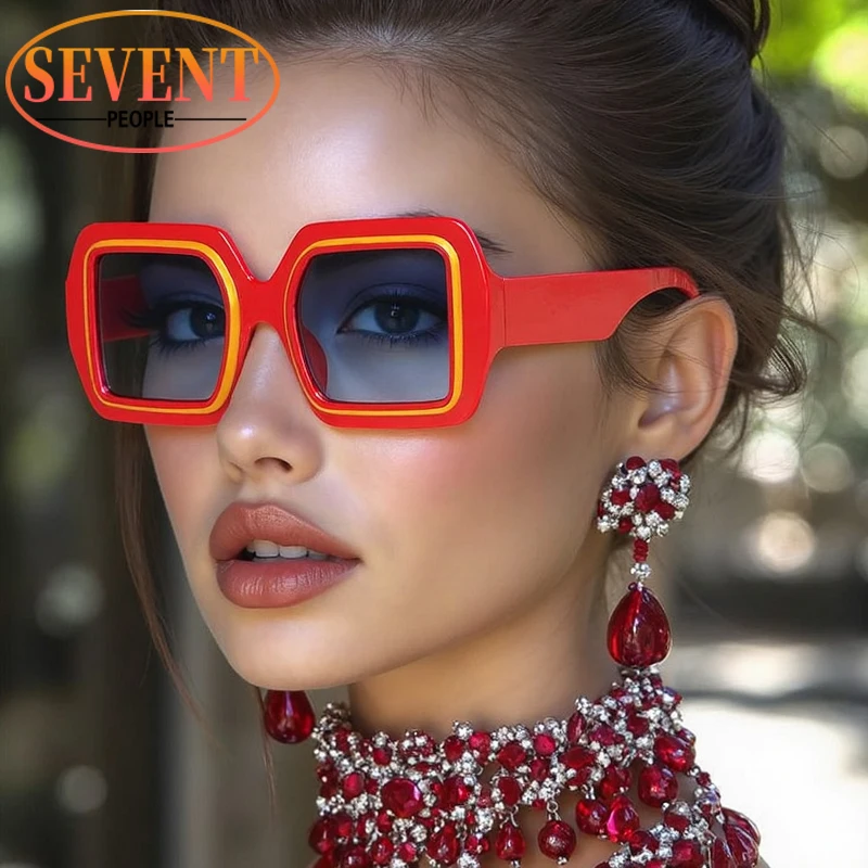 

Vintage Square Punk Sunglasses Women 2025 Luxury Brand Small Frame Style Shades Fashion Eyewear For Outdoor Activities UV400