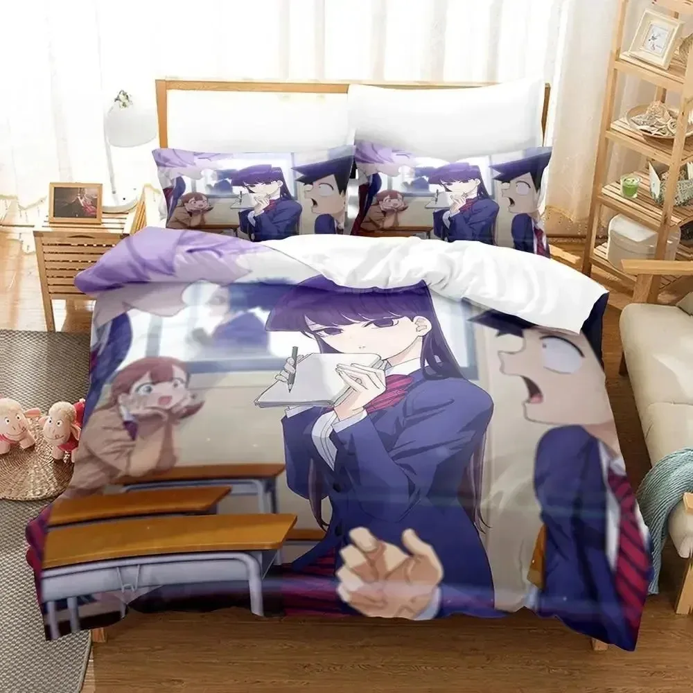 New Komi Cant Communicate Bedding Set Bedroom Soft Modern Bedspreads Comefortable Kids Duvet Cover Quilt Cover And Pillowcase
