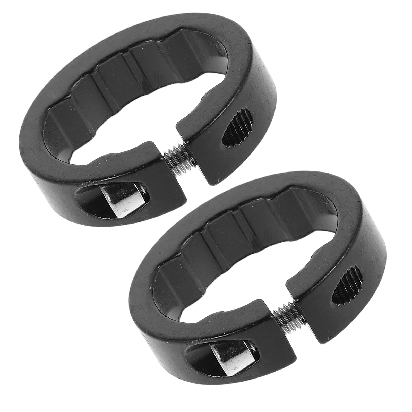 

2pcs Aluminum Alloy Bicycle Handlebar Lock Rings 8Mm Thick Grip Fixing Rings For Mountain Road Bike Cycling Accessories Black