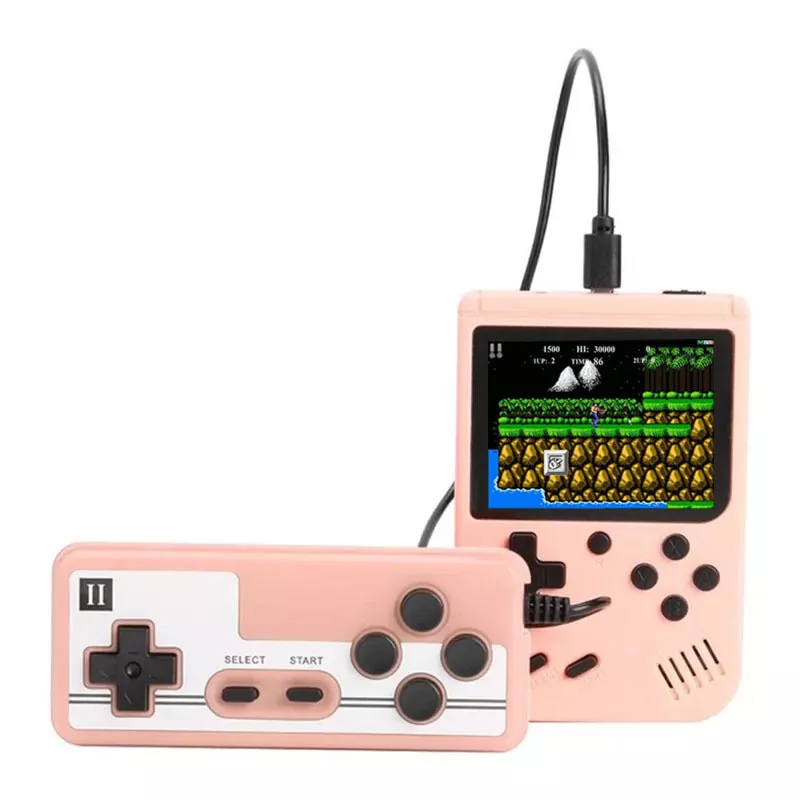 

Popular Macaron Handheld Game Machine Children's Student Nostalgic Toys 500-in-1 Retro Mini Handheld