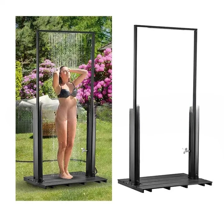 Columna de ducha solar para puerta exterior, capacidad de 40 litros, disfruta de una piscina para varias personas