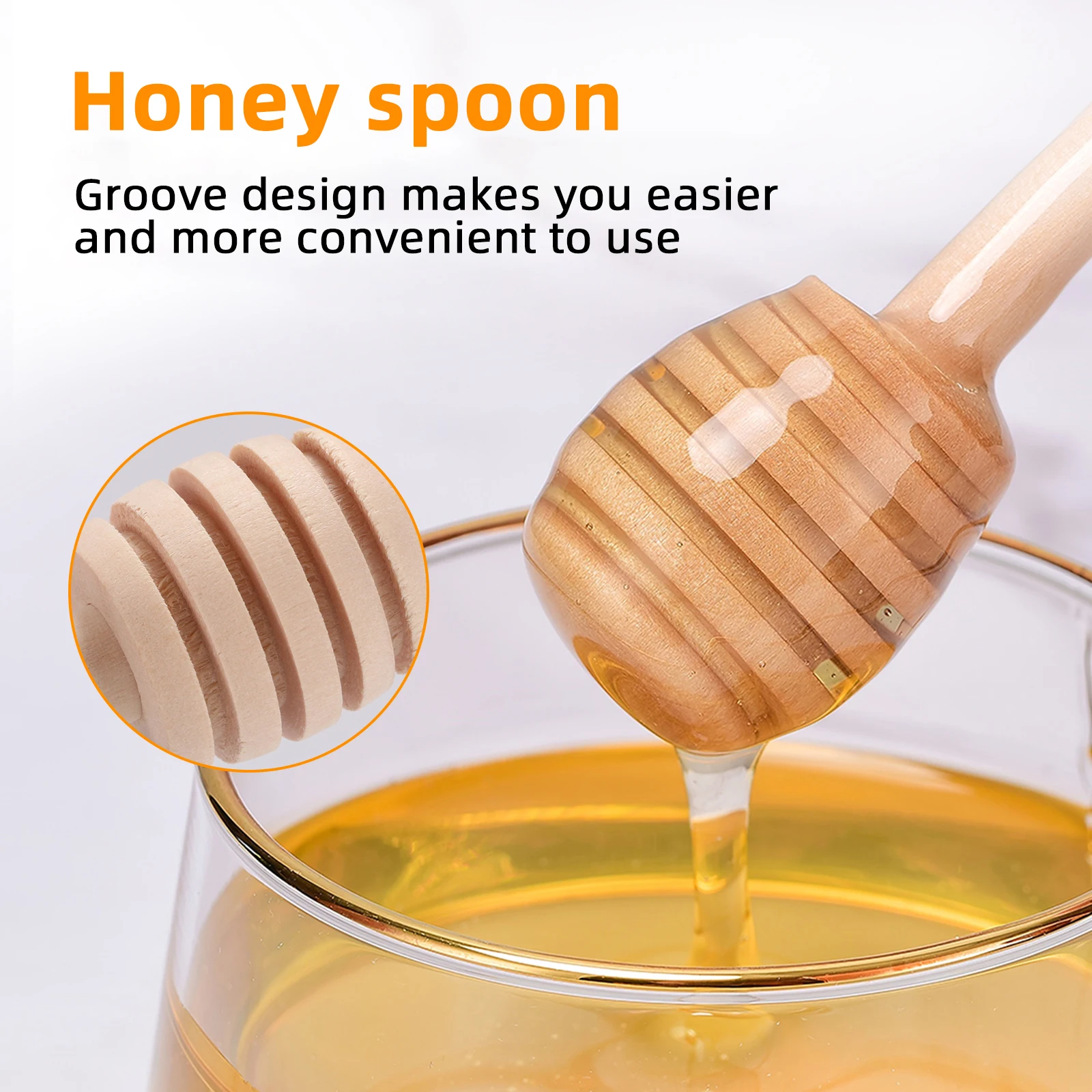 

Obelix Mini Honey Stir Bar Mixing Jar Spoon Practical Wood Dipper Honey Long Stick Supplies Honey Kitchen Tools 10/20/30pcs