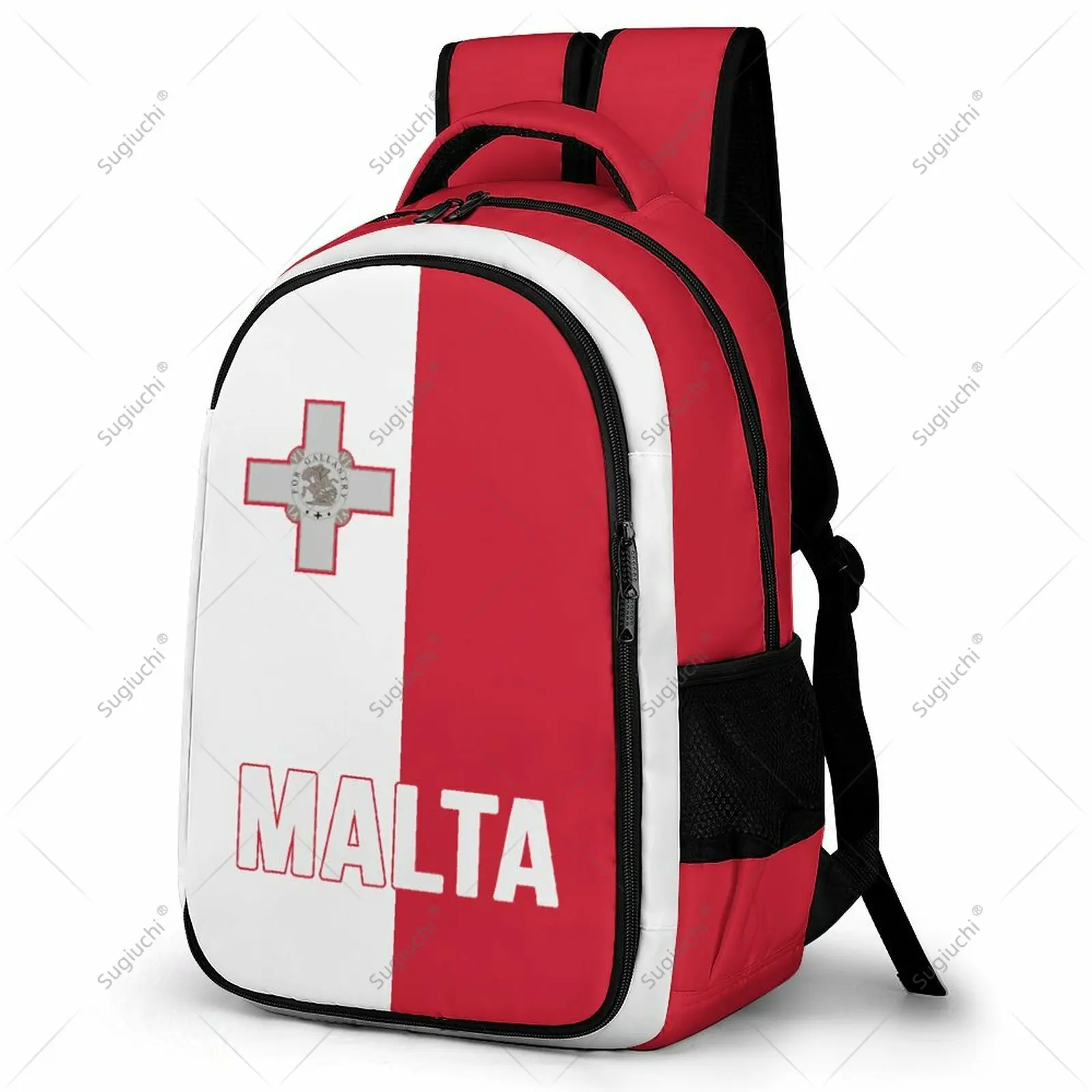 Backpack Malta Flag Student Schoolbag Smart Business Travel Leisure Backpack Laptop Back Pack Office Work Bag