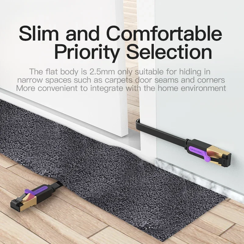 Ethernet-кабель Vention RJ 45 Cat7 Lan-кабель STP RJ45 Сетевой кабель для Cat6 Совместимый патч-корд для маршрутизатора Ethernet-кабель Cat7