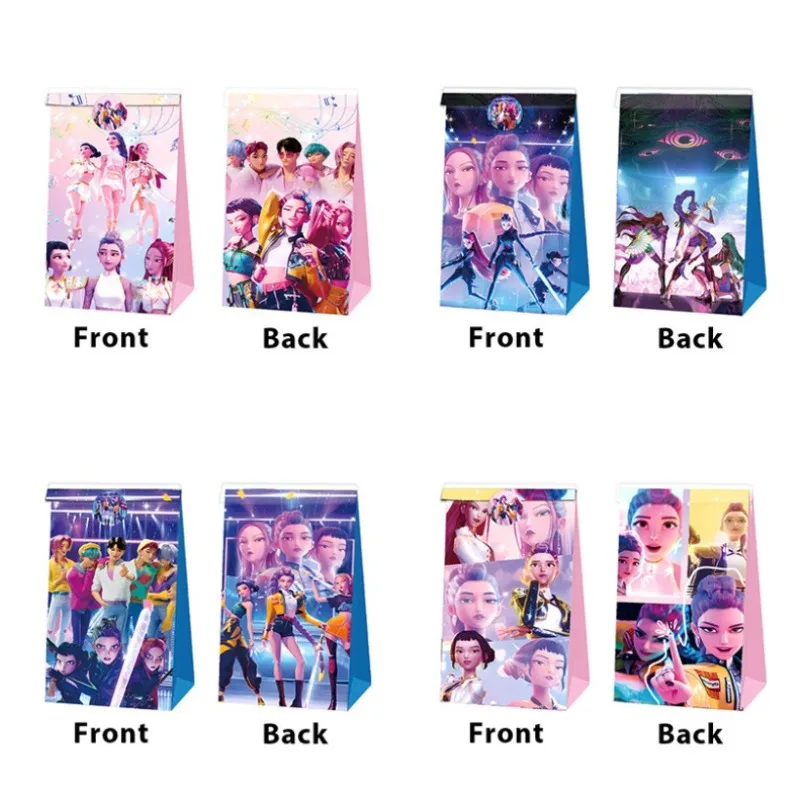 

Hot KPOP Demon Hunter Girl Group Gift Bag, Paper Bag, Anime Merchandise, Handbag, Birthday Gifts