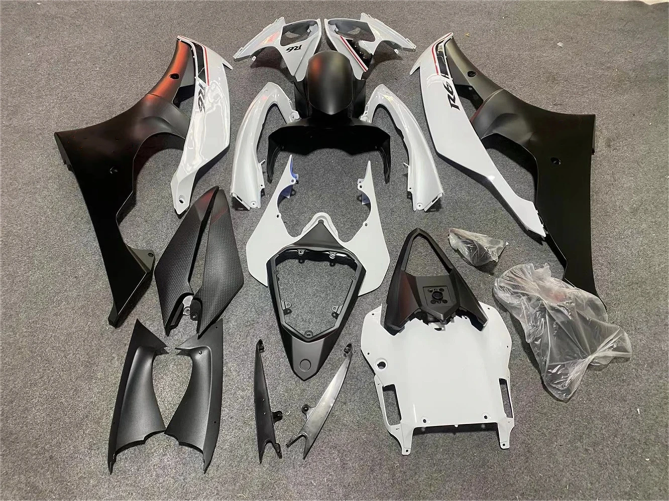 Motorcycle Fairing Kit Suitable for Yamaha R6 08-16 YZF600 2008 2009 2010 2011 2012 2013 2014 2015 2016 Fairing white Black