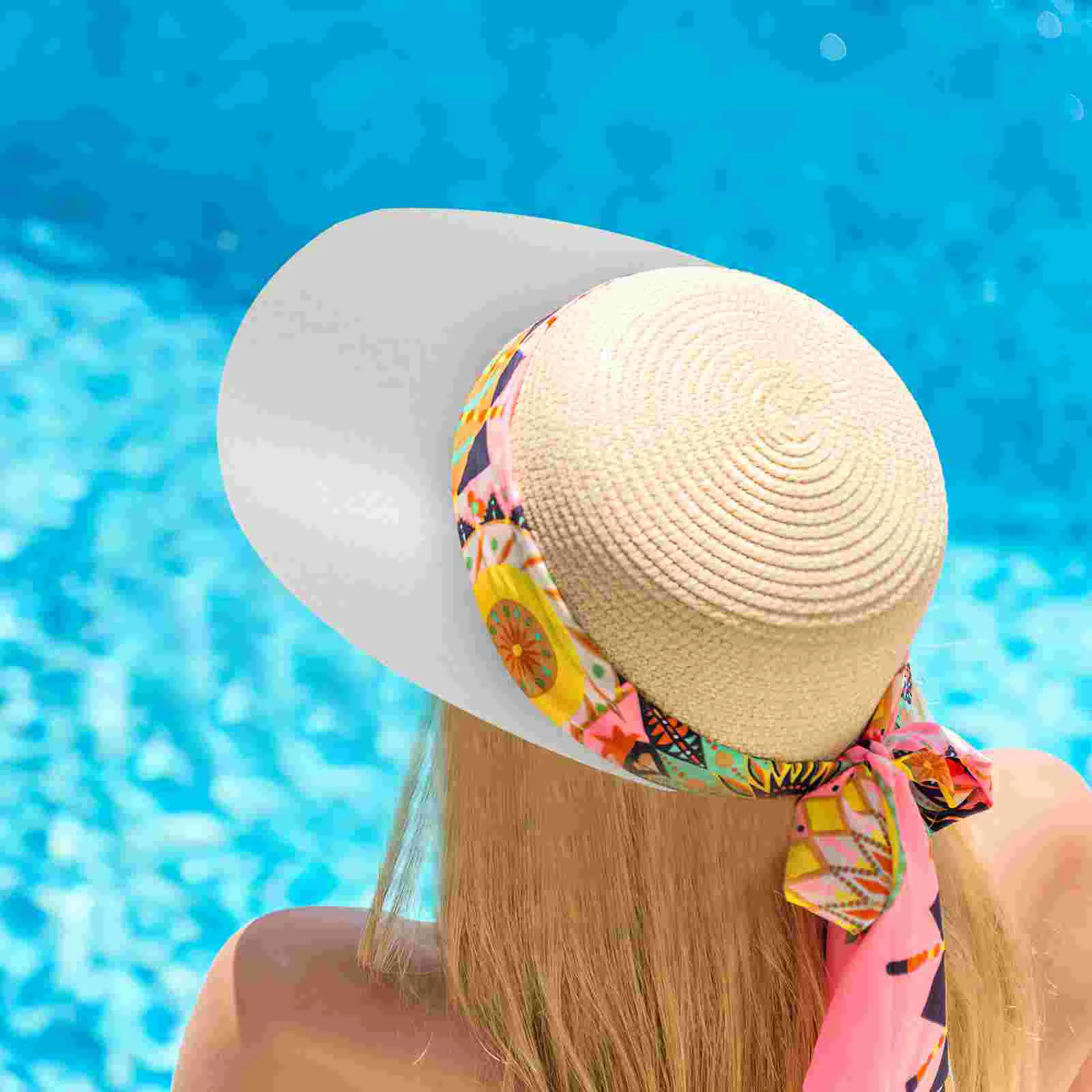 

10 Pcs Steamer Basket Newsboy Hat Peaked Cap Visor Visors for Women Sun Protection Caps 18X75cm Sports Hats White Woman