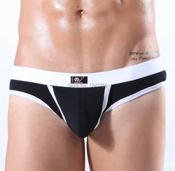 Sexy Mans Cotton Points Warehouse Design Thongs Male Penis Hole & Penis Sheath T-Back Underwear 4 Colors 4 Size Offer