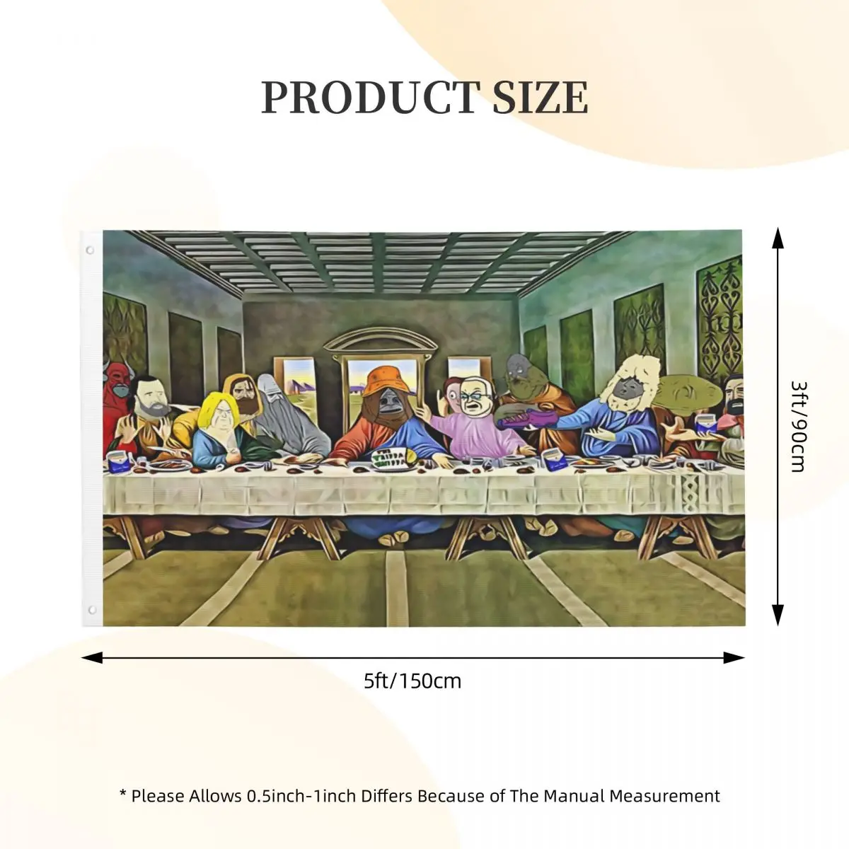 Last Supper Of Browntown 2 Mike Nolan Big Lez Show Flag Printed 3x5 ft Flags Hanging Quality Banner Home Decoration