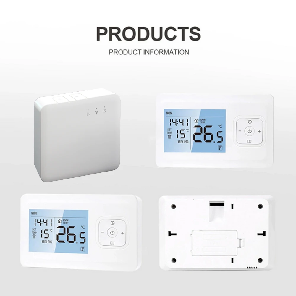 APP Controlled For Smart Heating Wireless Room Thermostat with Manual/Automatic Functionality and Scheduling Options