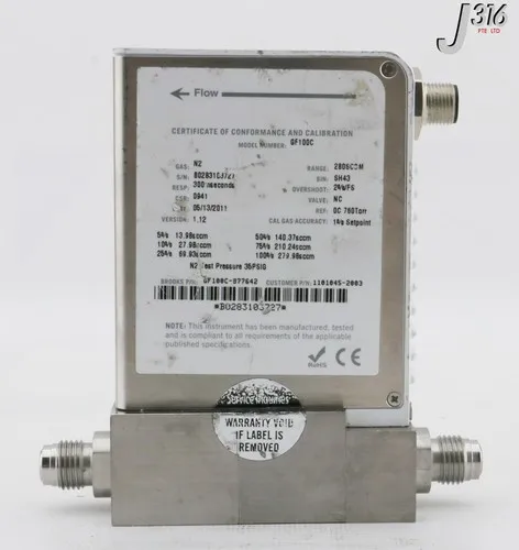 6846 BROOKS MFC, GF SERIES, GF100C-877642 GF100C