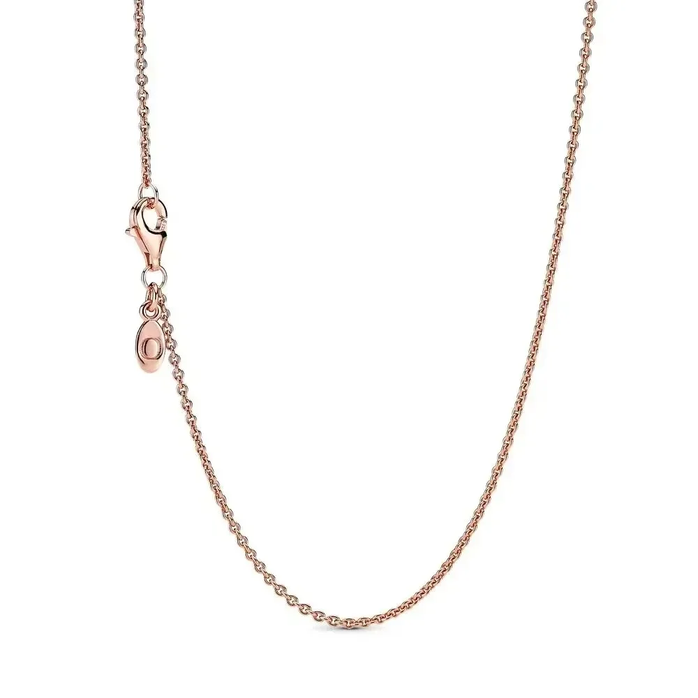Nuovo arrivo Gioielli da donna in argento sterling 925 Collana in oro rosa progettabile con ciondolo unico Gioielli fai da te presenti