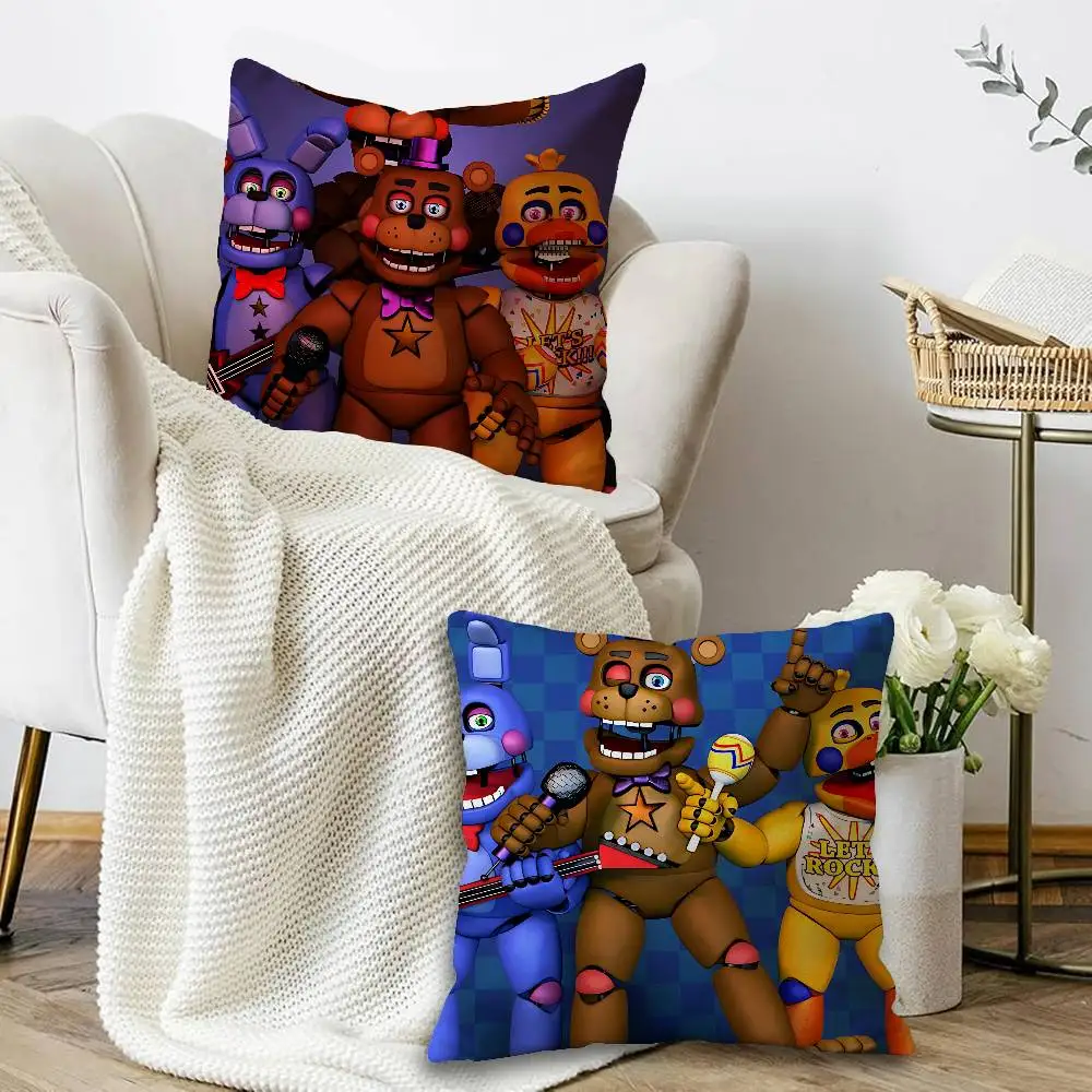 Game FNAF Freddy Movie 45*45cm Cushion Cover Pillow Cover Decor Pillowcase Home Pillowcase for Couch Pillow