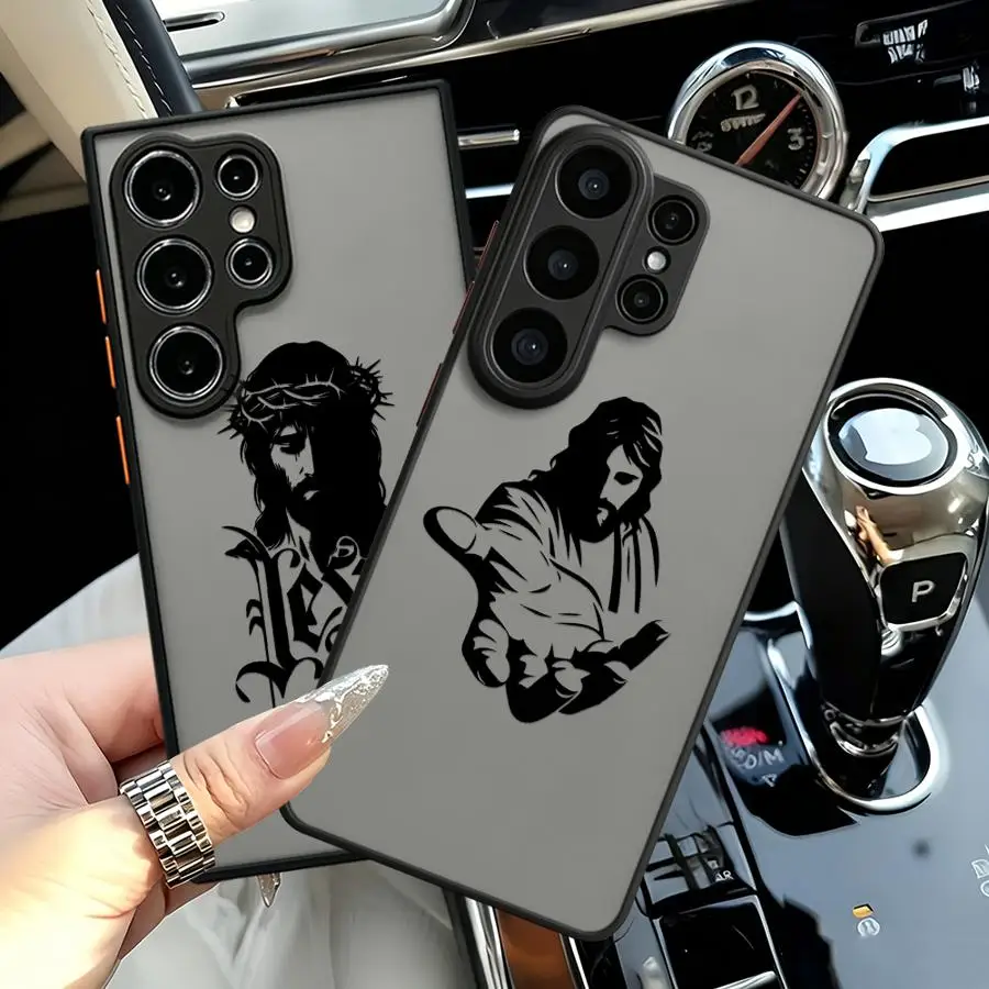 Creative Jesus Art Funda Back Phone Cover Case for Samsung Galaxy S26 S24 Plus S23 FE S25 Ultra S20 FE S22 Note 20 Ultra 10+ S21