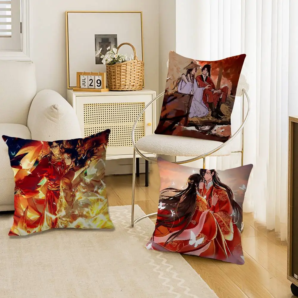 Tian Guan Ci Fu Cushion Cover Pillowcase Upholstery Sofa Throw Pillow Home Decor Pillowcas