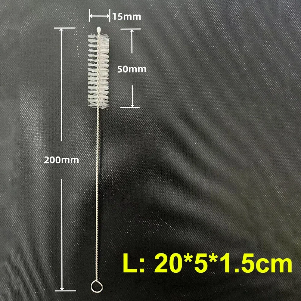 Trinkhalm-Reinigungsbürsten-Set, wiederverwendbarer Rohr-Rohrreiniger, Nylon, Edelstahl, lange Reinigungsbürsten für Babytassenflaschen