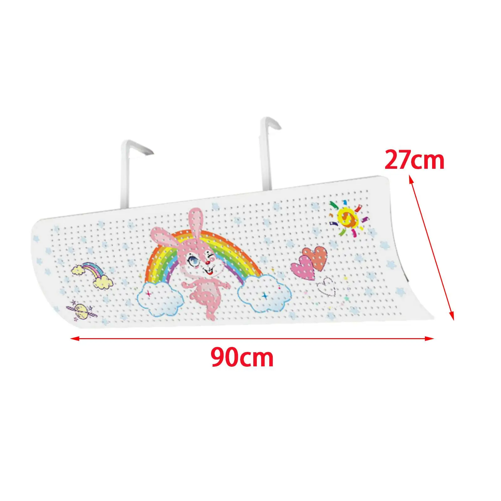 Air Conditioner Deflector Universal Angle Adjustable Easy Installation for Wall Mounted Air Conditioner Air Deflector Office