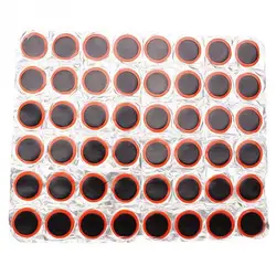 48Pcs Tire Repair Mountain Bike Circular Film Mountain Bike Repair and Tire Repair Tools Bicycle Riding Equipment