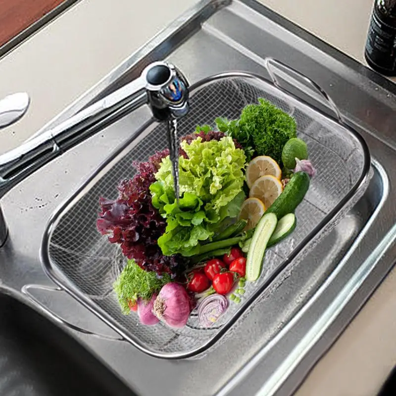 

Решетка-гриль для гриля, инструмент для барбекю из нержавеющей стали с ручками, квадратная корзина, для мяса рыбы, креветки