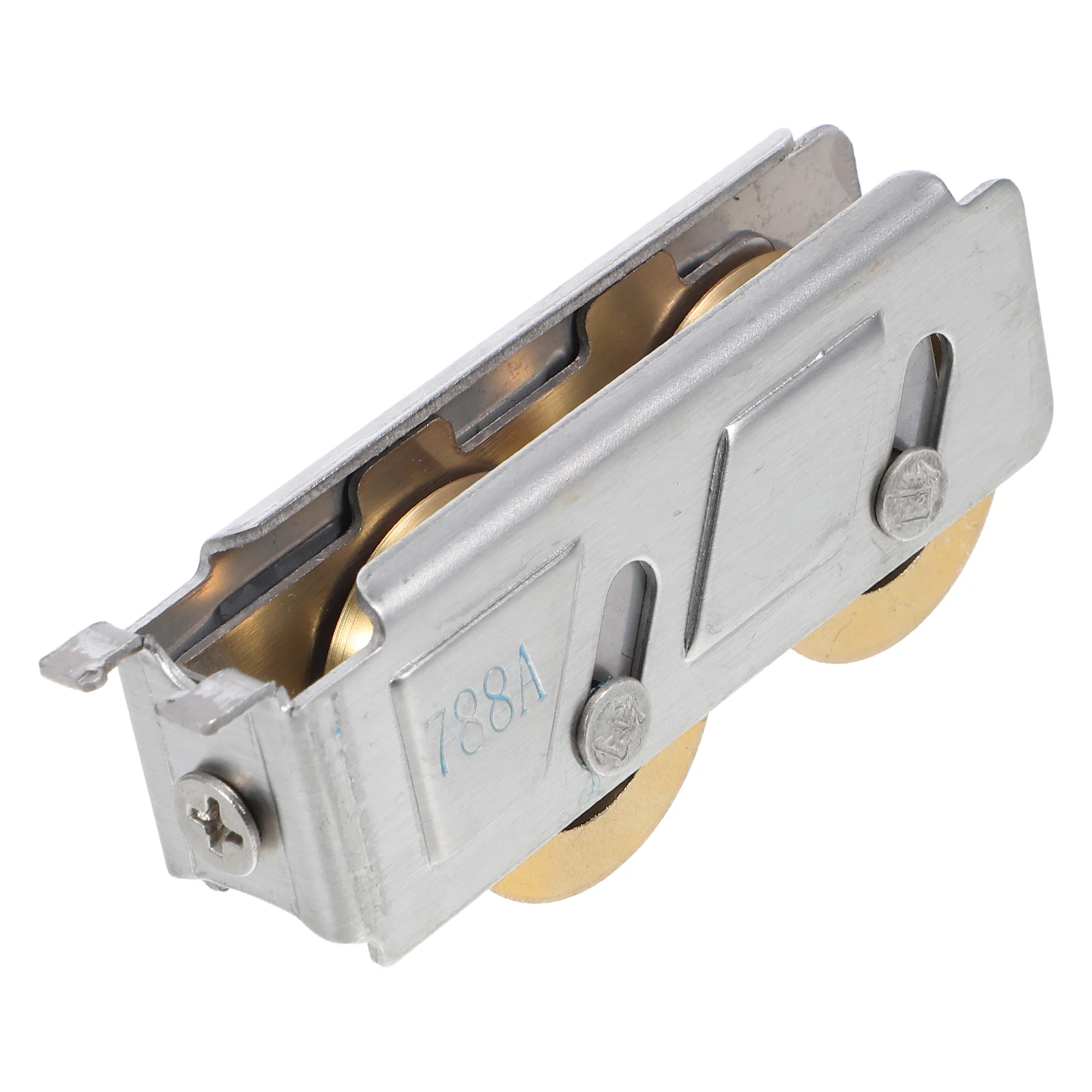 

2 Pcs Door Roller Wheel 22mm Sliding Copper 7 9mm Groove Stainless Steel Shell Folding Screen Hardware Pocket Door Accessories