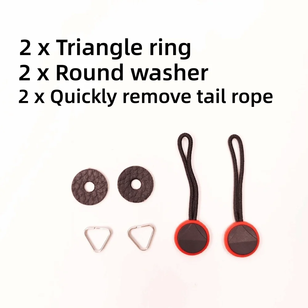 

Anti Slip Leather Rings Camera Strap Connection Accessories with Gasket Durable Quick Release Connector Triangular Rings