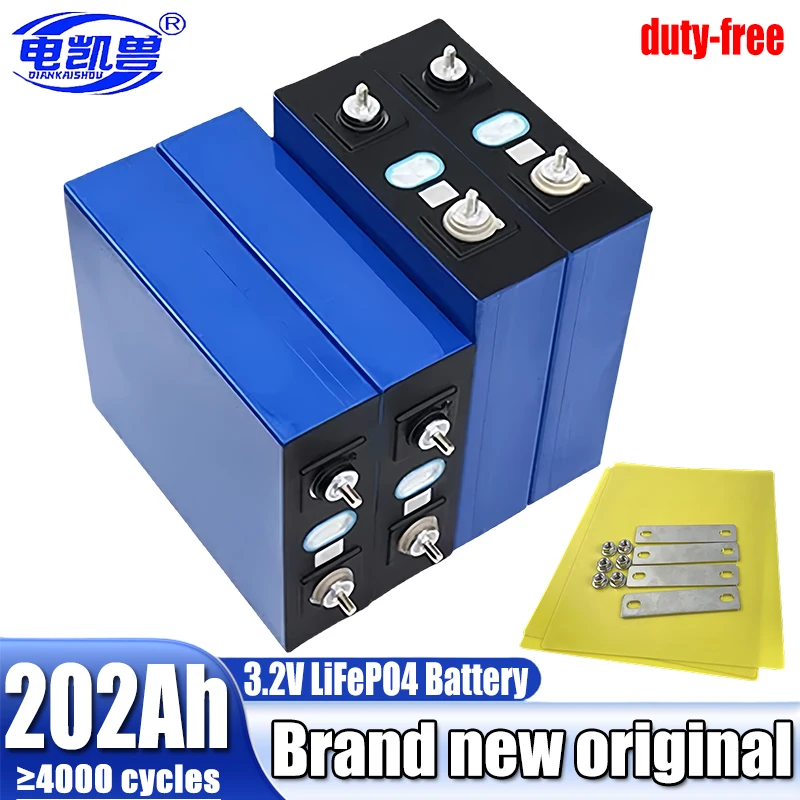 1-16 stücke neue 3,2 v 202ah lifepo4 batterie hoch leistung lithium eisen phosphat diy 12v 24v 200ah elektro auto rv golf wagen s