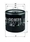 O977/1 oil filter GOLF VII POLO V A3 III OCTAVIA 1,2TSI / 1,4TSI 12