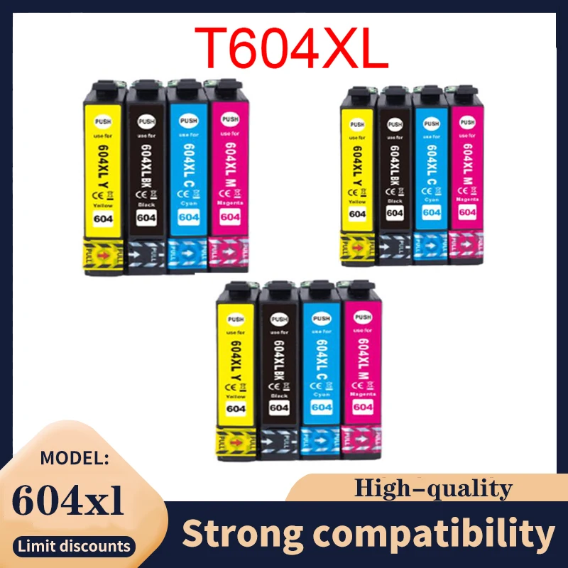 604 T604XL 604xl Compatible Ink Cartridges with Epson T604 Expression Home XP-2200 XP-3200 XP3205 XP-4200 WF-2910 WF-2930 WF2935