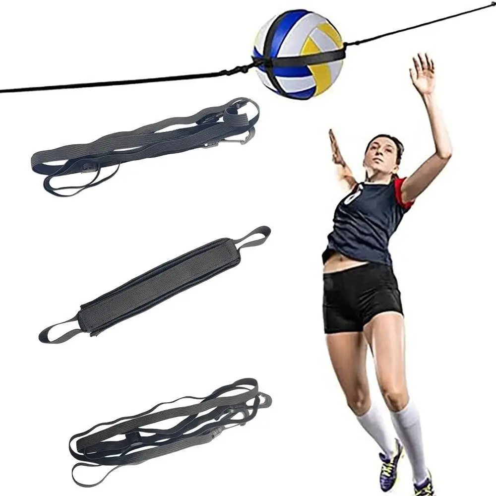 Adjustable Volleyball Spiking Training Aid Elasticated Wear-resistant Volleyball Training Equipment Practical Black