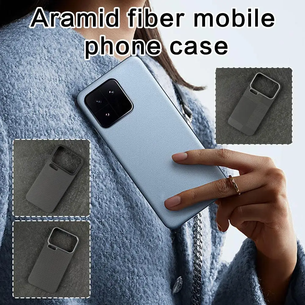 Magnetic Ultra-thin Hard Shell Fall-proof for xiaomi 17 ﻿For Xiaomi 17pro Max Mobile Phone Aramid Carbon Fiber Protective Case