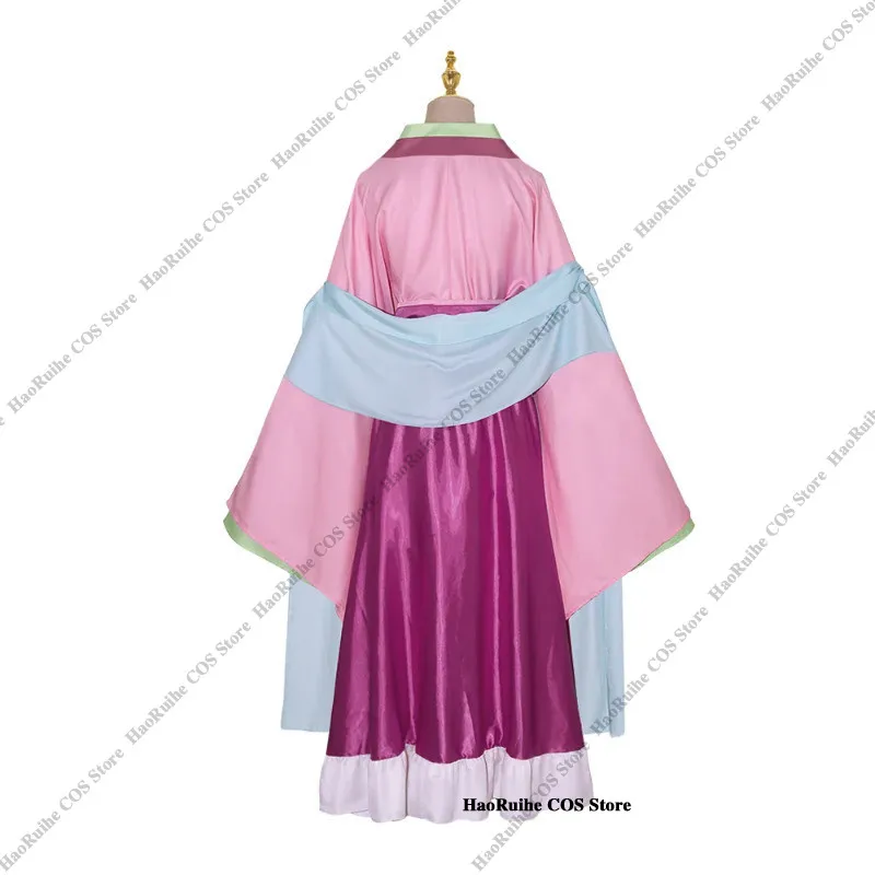IN VOORRAAD Maomao Cosplay Kostuum Pruik Anime De Apotheker Diaries Roze Jurk Halloween Party voor Vrouwen