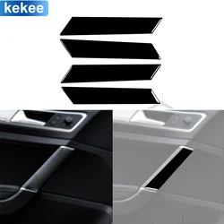 For Volkswagen Golf 7 GTI Mk7 2013 2014 2015 2016 2017 Door Armrest Trim Panel Cover Piano Black Sticker Car Interior Accessorie