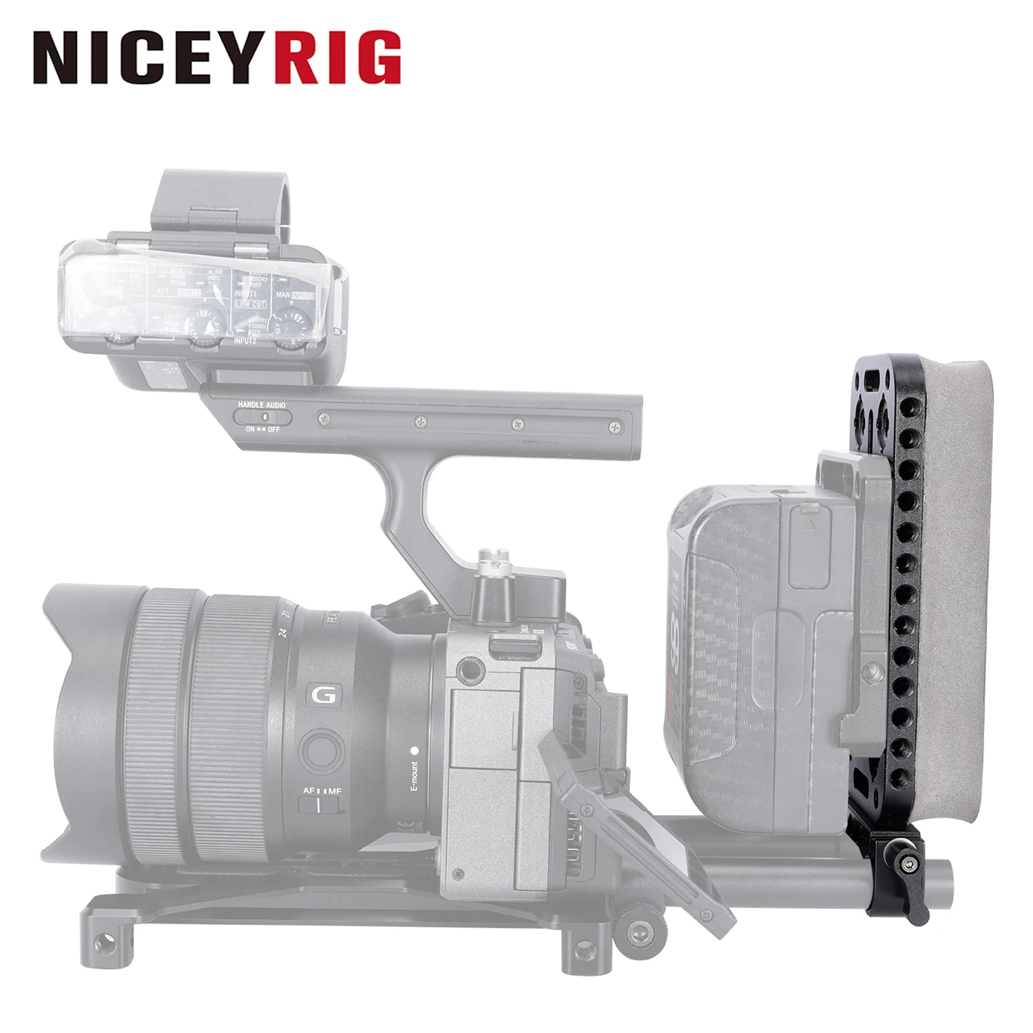 

Niceyrig Chest Pad with 15MM Dual Rod Clamp for DSLR Camera Support