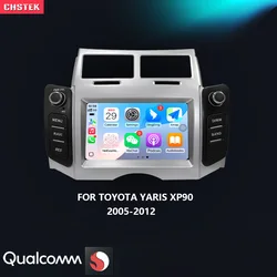 CHSTEK Car Radio Android 13 Carplay For Toyota Yaris XP90 Vitz Platz 2005-2012 Navigation Bluetooth5.0 WIFI 4G Multimedia Stereo