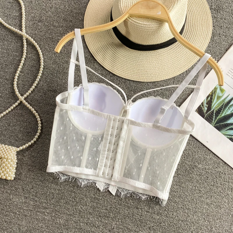 Sexy curto espinha de peixe design csola regata borboleta nó deco cinta colete outerwear branco emaecimento verão mo...