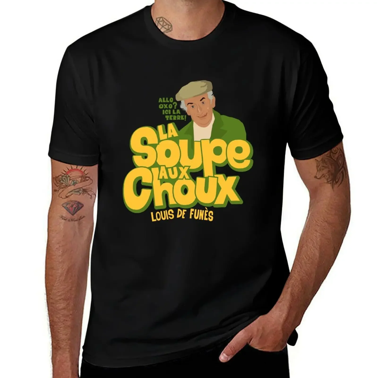La Soupe aux Choux: Louis de Funes T-Shirt sweat football t shirt sublime summer top outfits for men