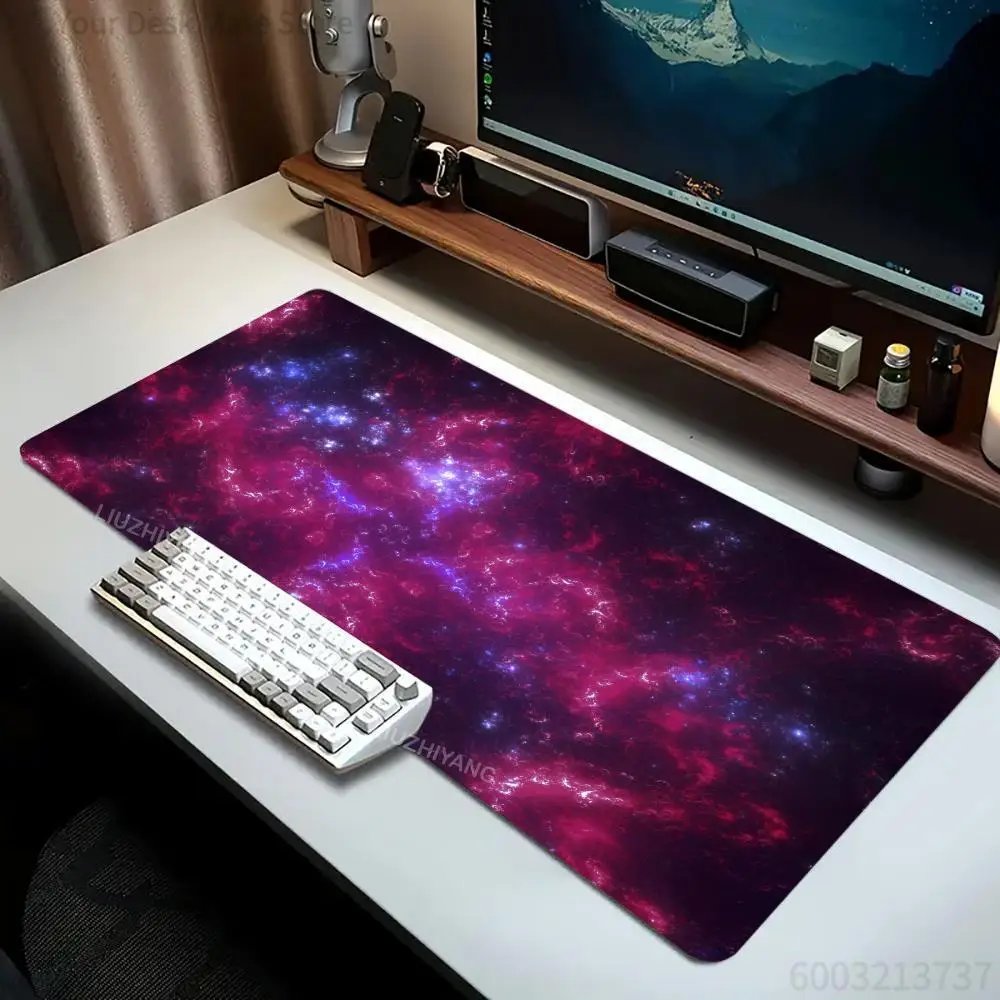 Milchstraßen-Galaxie Mauspad Großes Computer-Büro-Spiel-Tischpad - Rutschfeste Gummi-Tastaturmatte Waschbare Schreibtischunterlage