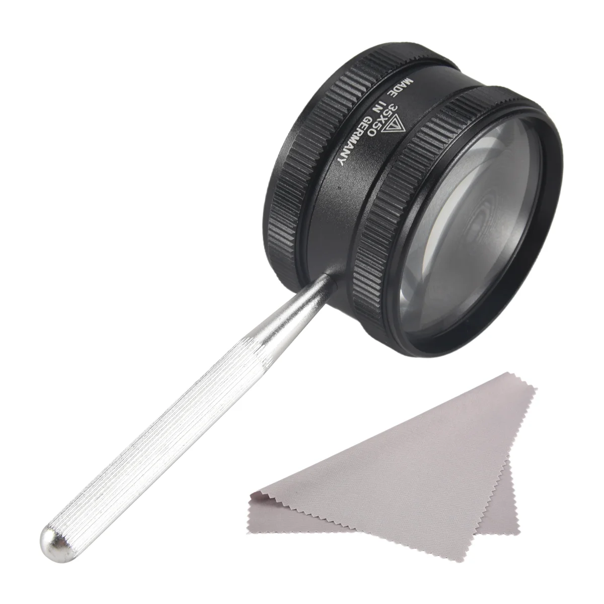 ABZV-35X Handheld Magnifier Metal High Clarity Reading Magnifying Glass Portable Loupe Jewelry Magnifier,For Seniors