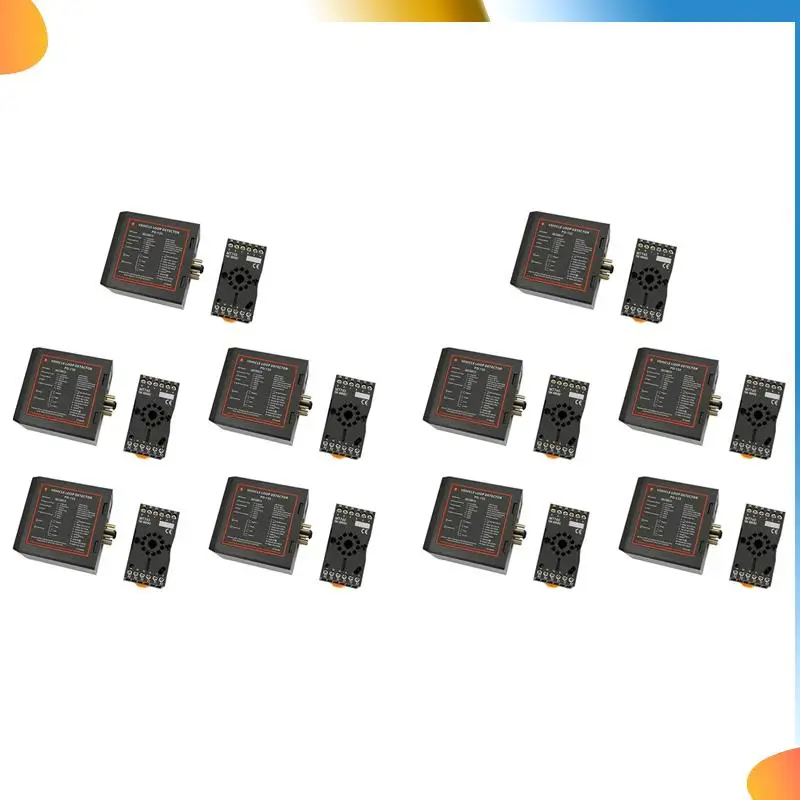 B48A 10X PD132 Single Channel Inductieve Voertuig Loop Detector Voor Parkeerplaats Voertuig Loop Detector ENGELSE VERSIE