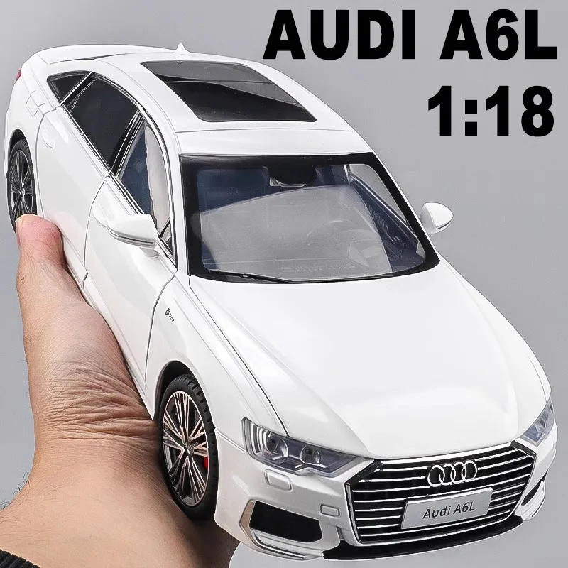 1:18 AUDI A6L Large Alloy Metal Diecast Car Model Sound & Light
