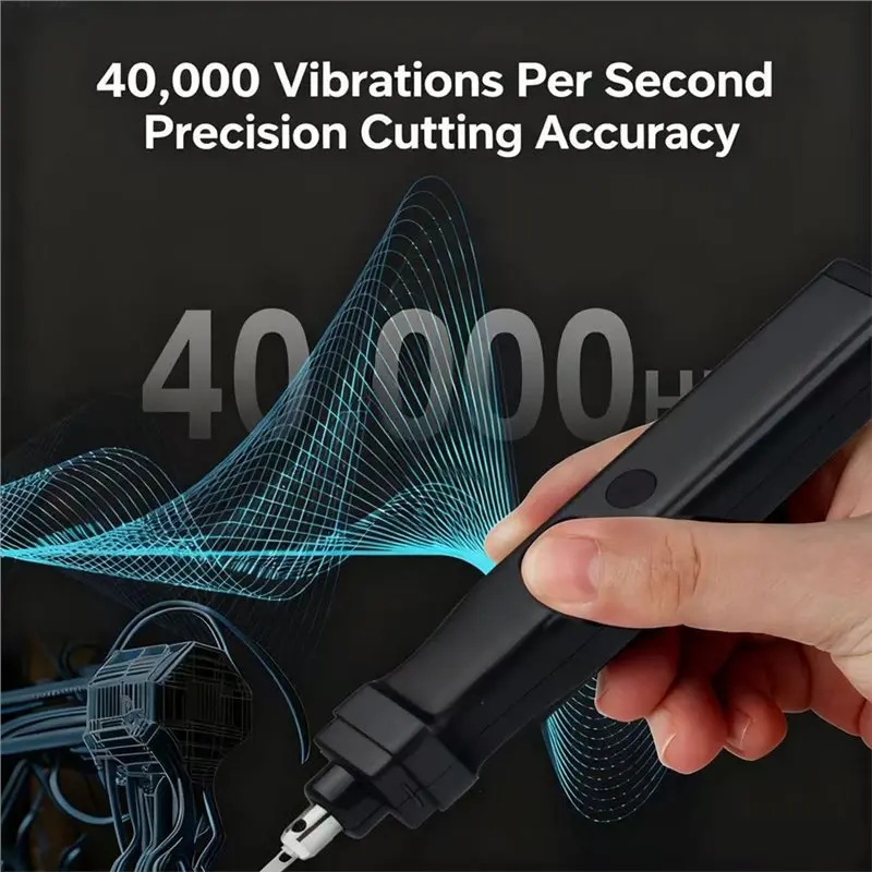 Battery-Free 40Khz Ultra-Lightweight Ultrasonic Knife, Cutter Suitable For Cutting 3D Printed Models, US Plug Compatible