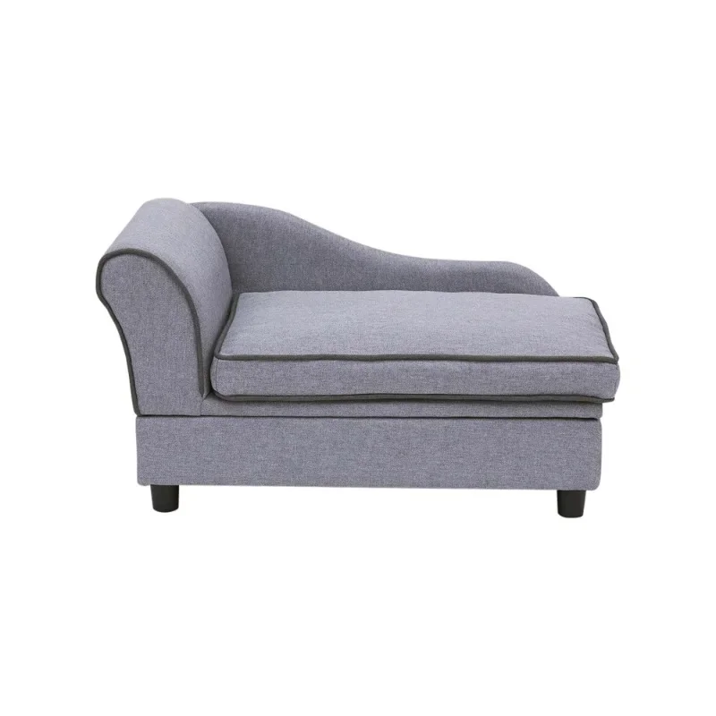 

Pets Ivan Chaise Lounge Dog Bed with Storage for Pets Up To 66 Lbs