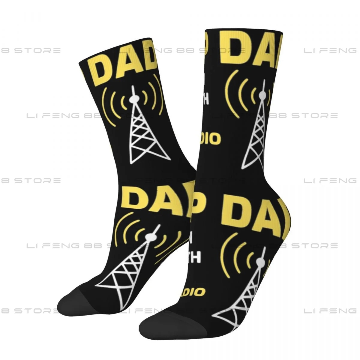 Calcetines Unisex de invierno, medias divertidas de estilo callejero, regalo de radioaficionado, Hip Hop