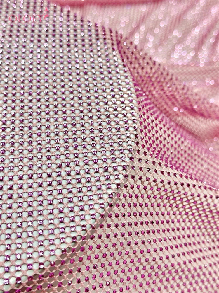 Luxury African-Style Glass Rhinestone Lace Fabric, 2026 French And Nigerian Stretch Lace Fabric, Party Dress Sewn