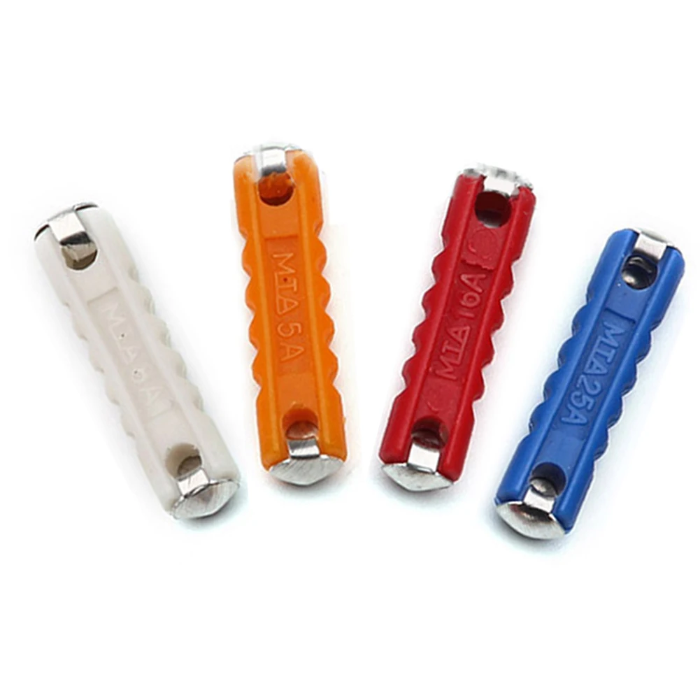 40 Piece Classic Car Fuse Kit for Automotive Electronics Includes 5A 8A 16A 25A Fuses in Flat Head Tubular Design