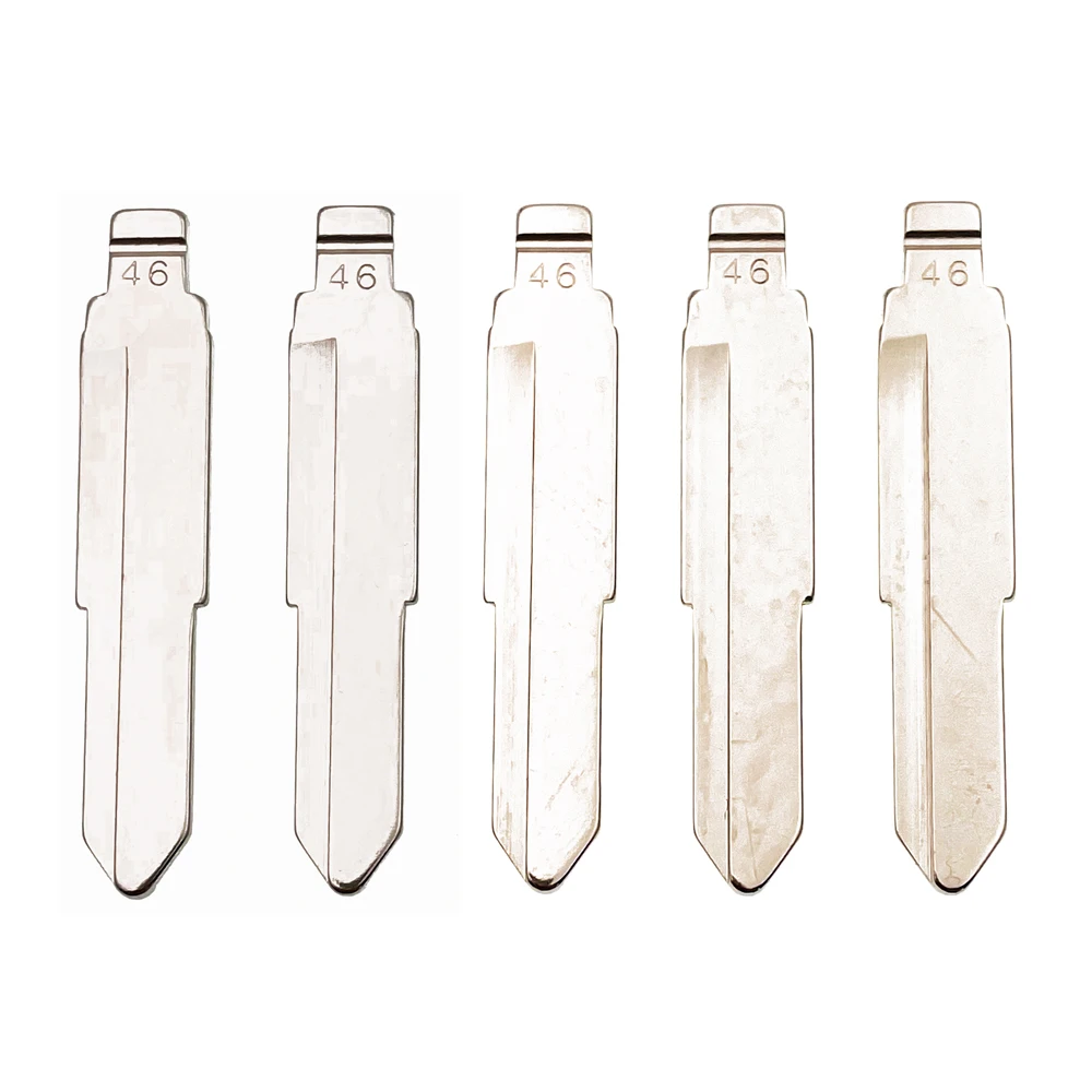 10Pcs/Lot Type #46 Metal Blank Uncut Flip KD Remote Key Blade NO.46 For China Domestic Trucks